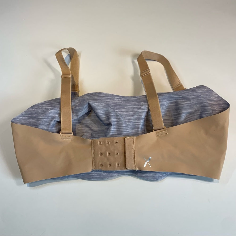 Size 6 Knix reversible nude and blue padded evolution bra - Picture 5 of 14
